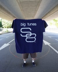 Image 1 of NAVY / SILVER SAISON 8 BIG TUNES TEE
