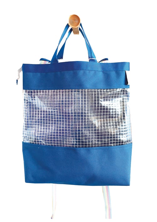 Image of Ghostbag format medium - bleu royal multico