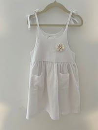 Image 1 of Children Clothes-Cotton White Summer Dress 