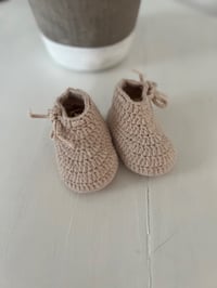 Image 1 of Handmade Baby Shoes Creme 