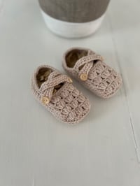 Image 1 of Handmade Baby Shoes Light Brown 