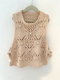 Image 1 of Hand-Knit Lace Vest