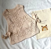 Image 2 of Hand-Knit Lace Vest