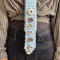Image 2 of Buttons tie (Baby blue)