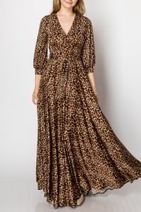 Image 1 of Animal Print DIVA Maxi Dress