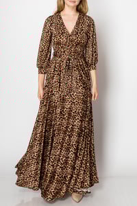 Image 2 of Animal Print DIVA Maxi Dress