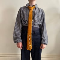 Image 1 of Buttons tie (Mustard)
