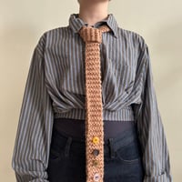 Image 3 of Buttons tie (brown)