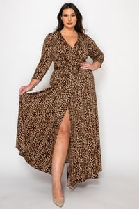 Curvy Animal Print DIVA Maxi