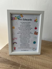 Image 1 of Framed, your classroom is a place