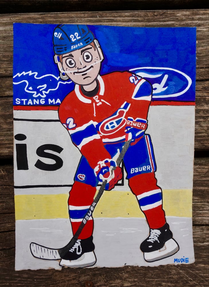 Image de " Coco 4 Kids " artwork original 6,5 x 9'' - Acrylique et bois sur papier aquarelle