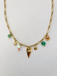 Image 1 of Collier CHARMS NINA Green 
