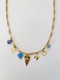 Image 1 of Collier CHARMS NINA Blue 