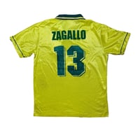 Image 2 of Brazil Home Shirt 1994 - 1996 (L) Zagallo 13 - SIGNED