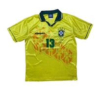 Image 1 of Brazil Home Shirt 1994 - 1996 (L) Zagallo 13 - SIGNED