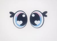 6 Pairs of Pastel Glitter Felt Eyes For Amigurumi