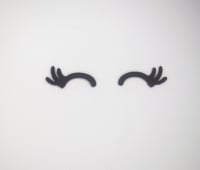 6 Pairs of Felt Eyebrows Sleeping Eyes Eyelashes For Amigurumi