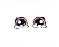 6 Pairs of Rainbow Glitter Felt Eyes For Amigurumi
