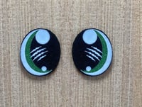 6 Pairs of Green Glitter Kaytedids Dino Eyes For Amigurumi