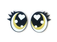 Image 4 of 6 Pairs of Glitter Oval Felt Eyes For Amigurumi