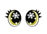 Image 5 of 6 Pairs of Glitter Snowflake Felt Eyes, With Eyelashes For Amigurumi