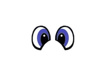 6 Pairs of Blue Cartoon Felt Eyes For Amigurumi