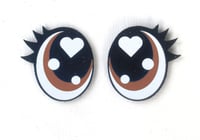 Image 5 of 6 Pairs of Glitter Oval Felt Eyes For Amigurumi