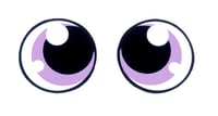 Image 5 of 6 Pairs of Round Teal Glitter Felt Eyes For Amigurumi