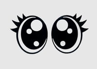 6 Pairs of Kawaii Oval Felt Eyes, With Eyelashes For Amigurumi
