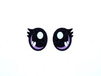 Image 6 of 6 Pairs of Glitter Felt Eyes With Eyelashes For Amigurumi