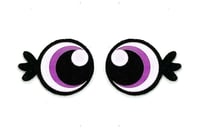 Image 6 of 3 Pairs of Felt Eyes with Eyelashes For Amigurumi