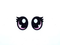 Image 7 of 6 Pairs of Glitter Felt Eyes With Eyelashes For Amigurumi