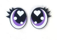 Image 7 of 6 Pairs of Glitter Oval Felt Eyes For Amigurumi