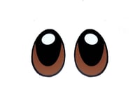 6 Pairs of Brown Felt Eyes For Amigurumi