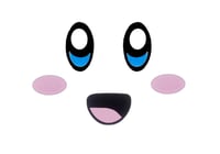 3 Felt Pink Guy Faces Eyes Mouth Blush Cheeks Combo For Amigurumi