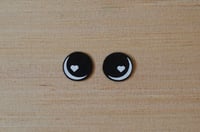 6 Pairs of Micro 1/2" Round Felt Eyes For Amigurumi