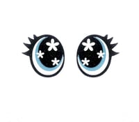 Image 7 of 6 Pairs of Glitter Flower Felt Eyes For Amigurumi