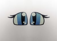 3 Pairs of Blue Dragon Glitter Felt Eyes For Amigurumi