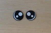 6 Pairs of 1/2" 12mm Micro Felt Eyes For Amigurumi