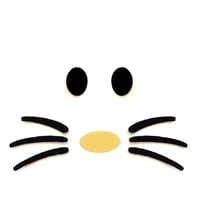 Image 1 of 3 Felt Animal Face Nose Whiskers For Amigurumi