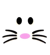 Image 2 of 3 Felt Animal Face Nose Whiskers For Amigurumi