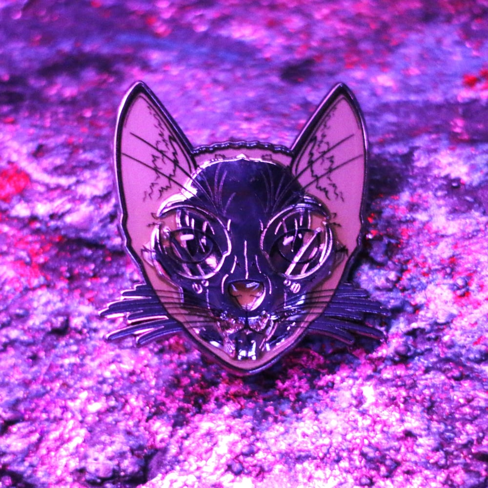 Focused Schrödinger's Cat Pin