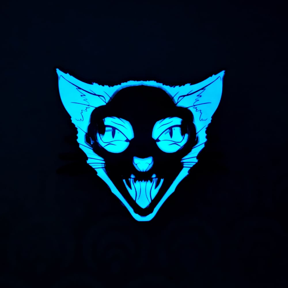 Fierce Schrödinger's Cat Pin