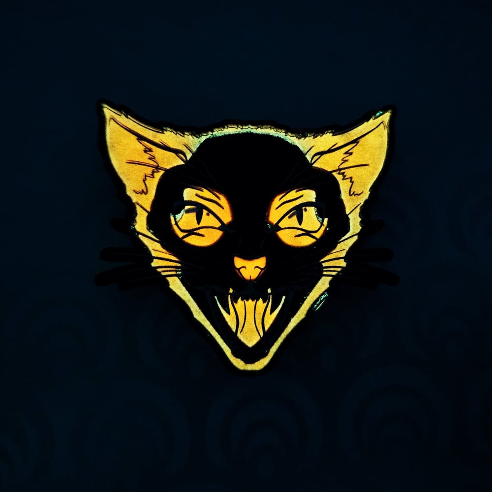Fierce Schrödinger's Cat Pin