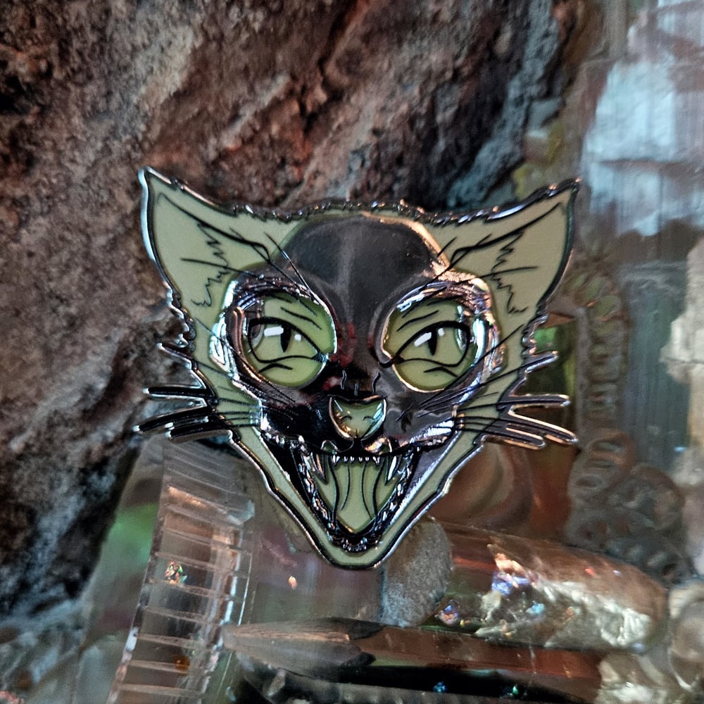 Fierce Schrödinger's Cat Pin