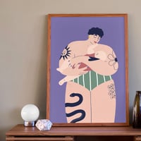 Image 1 of Illustration limitée A4 et A6 - Allaitement