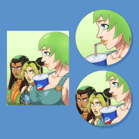 Image 1 of JJBA Big Bazonga Bois stickers and buttons (2/2)