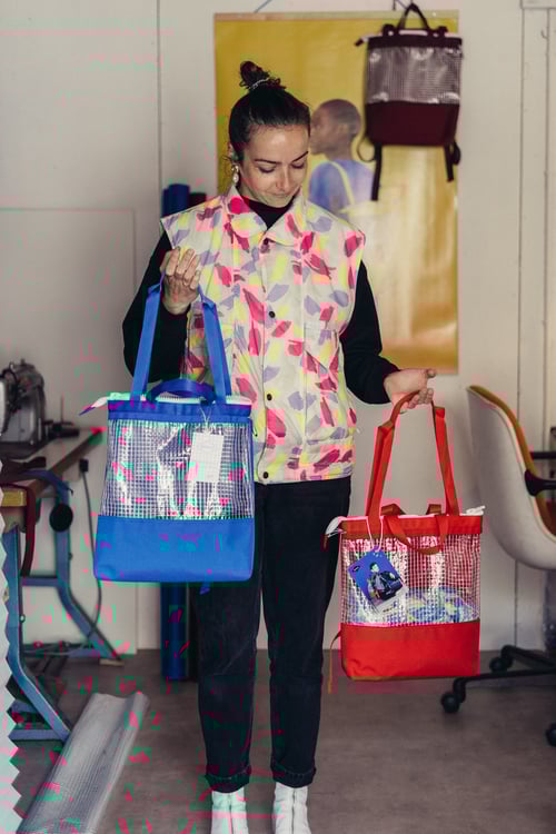 Image of Ghostbag format medium - bleu royal