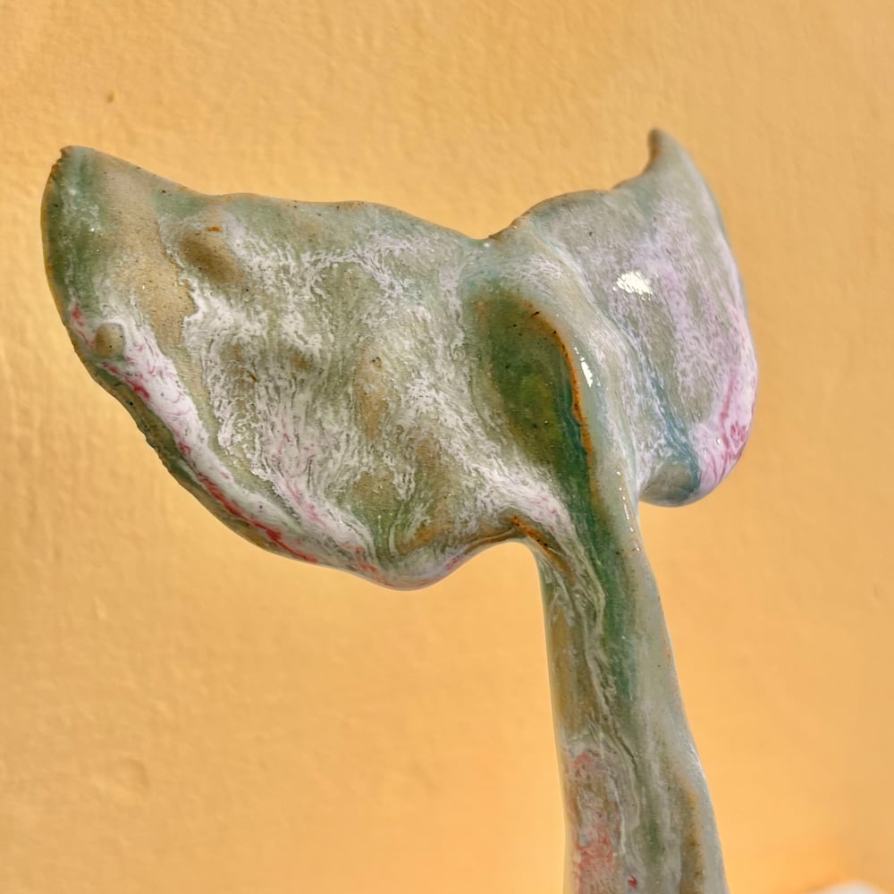 Image of Pink pool whale tail