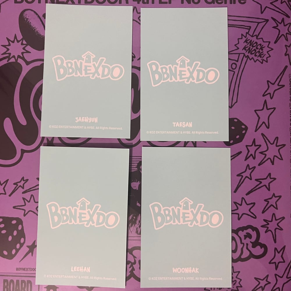 Image of BOYNEXTDOOR ‘BBNEXDO’ Weverse Shop POB Photocard